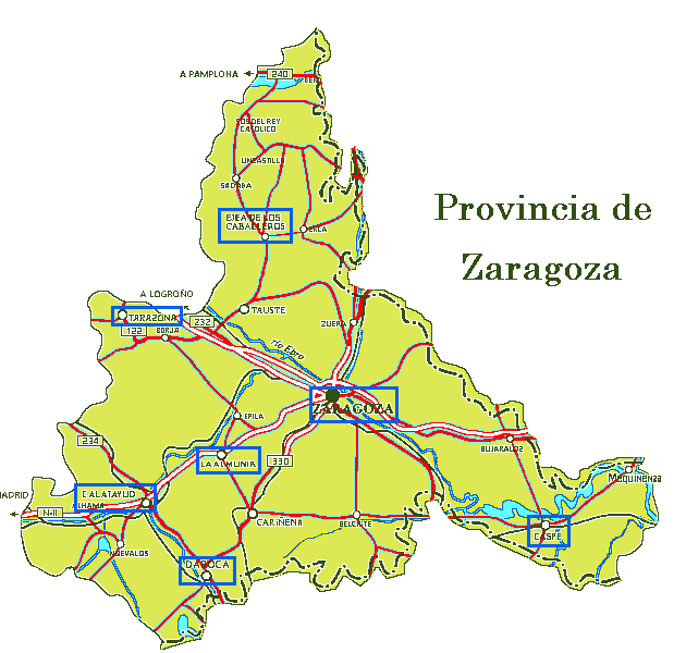 Mapa de las Sedes Colegiales