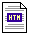 Icono de documento en formato .HTML y .HTM