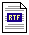 Icono de documento en formato texto .RTF